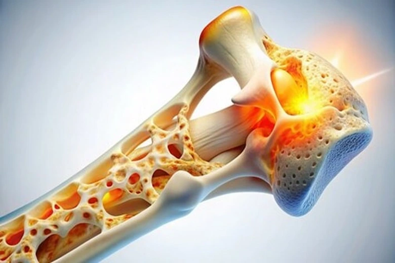 تصویری از پوکی استخوان